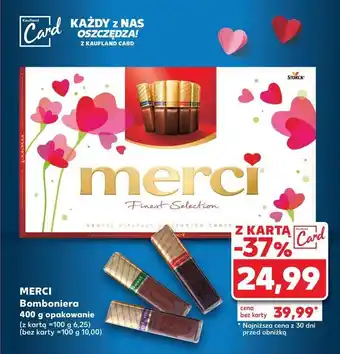 Kaufland Bombonierka czerwona Storck Merci oferta