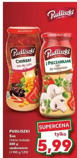 Kaufland Sos do makaronu z pieczarkami Pudliszki oferta