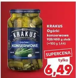 Kaufland Ogórki konserwowe Krakus Maspex oferta