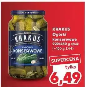 Kaufland Ogórki konserwowe Krakus Maspex oferta