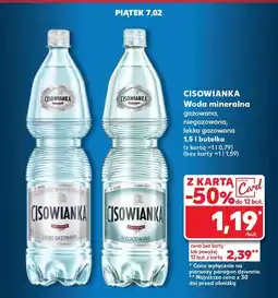 Kaufland Woda lekko gazowana Cisowianka oferta