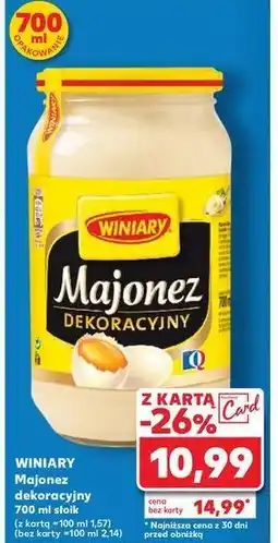 Kaufland Majonez dekoracyjny Winiary oferta