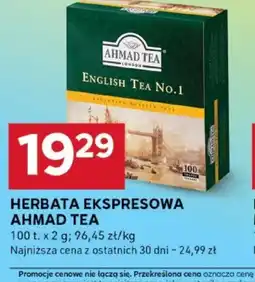 Stokrotka Optima Herbata ekspresowa Ahmad Tea English Tea No.1 oferta