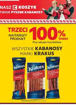 Kaufland Kabanosy z szynki Krakus Animex oferta