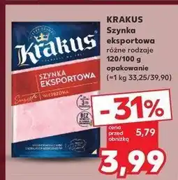 Kaufland Szynka eksportowa Krakus Animex oferta