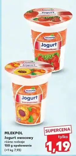 Kaufland Jogurt truskawkowy Mlekpol oferta