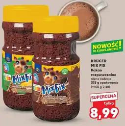 Kaufland Kakao rozpuszczalne Kruger Mix Fix oferta