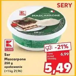 Kaufland Mascarpone K-Classic oferta