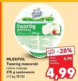 Kaufland Twaróg półtłusty Mazurski Smak oferta