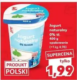 Kaufland Jogurt naturalny 0% K-Classic oferta