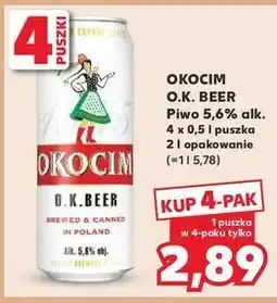 Kaufland Piwo Okocim O.k. Beer oferta