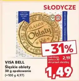 Kaufland Oblaty słodkie Visa Bell oferta