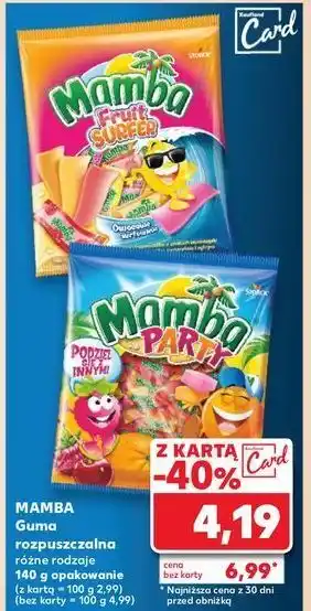 Kaufland Guma rozpuszczalna Mamba Party oferta