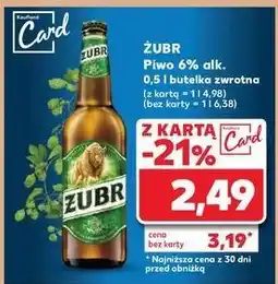 Kaufland Piwo Żubr 1768 oferta