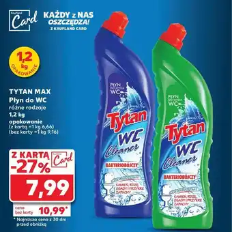 Kaufland Płyn do wc zielony Tytan Wc oferta