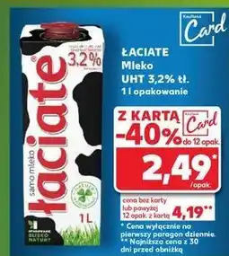 Kaufland Mleko 3.2% Łaciate oferta