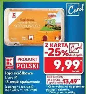 Kaufland Jaja ściółkowe m K-Classic oferta