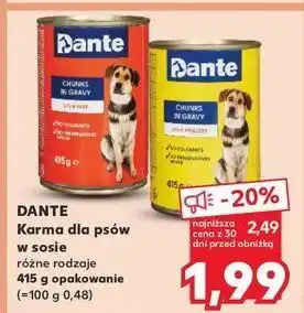 Kaufland Karma dla psów kurczak Dante oferta