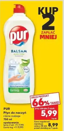 Kaufland Balsam do naczyń z aloesem Pur oferta