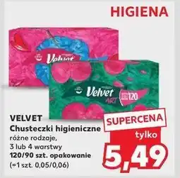 Kaufland Chusteczki higieniczne Velvet oferta