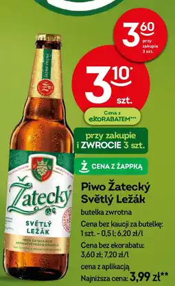 Żabka Piwo Zatecký Světlý Ležák oferta