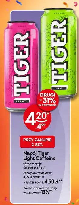 Żabka Napój Tiger Light Caffeine oferta