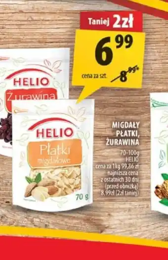 Arhelan Migdały, płatki, żurawina Helio oferta