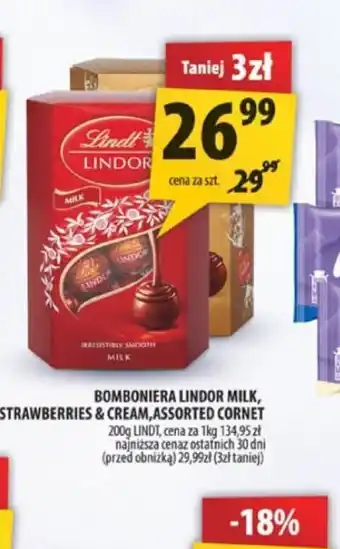 Arhelan Bomboniera Lindor Milk, Strawberries & Cream Assorted Cornet oferta