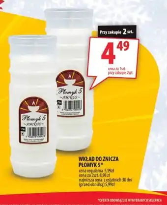 Arhelan Wkład do znicza Płomyk 5 oferta