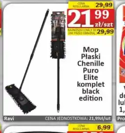 Marmax Mop płaski Chenille Puro Elite komplet black edition oferta