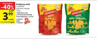 Intermarche Krakersy ser i cebula Lajkonik mini krakersy oferta