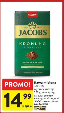 Intermarche Kawa Jacobs kronung decaf oferta