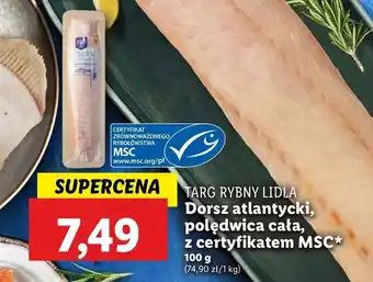 Lidl Dorsz atlantycki - polędwica Rybny targ lidla oferta