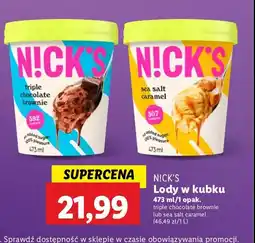 Lidl Lody sea salt caramel Nick's oferta