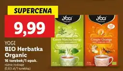 Lidl Herbatka green matcha energy Yogi tea oferta