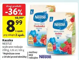 Intermarche Kaszka mleczno-ryżowa z truskawkami Kaszka nestle oferta