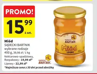 Intermarche Miód rzepakowy Bartnik sądecki oferta