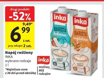 Intermarche Napój migdałowy barista Inka migdałowe Inka dobra w swej naturze oferta