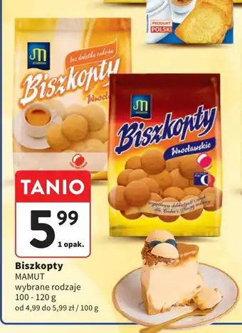 Intermarche Biszkopty wrocławskie delikatesowe Mamut oferta