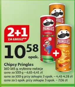 Auchan Chipsy papryka Pringles oferta