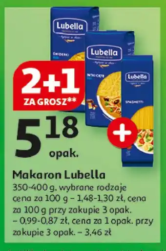 Auchan Makaron świderki Lubella makaron oferta