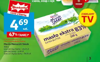 Auchan Masło ekstra Mlekpol mazurski smak oferta