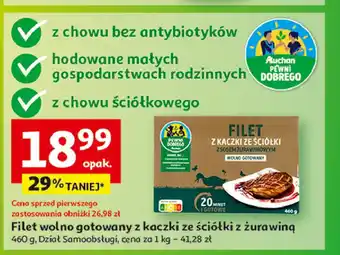 Auchan Filet z kaczki wolno gotowany z sosem żurawinowym Auchan pewni dobrego oferta