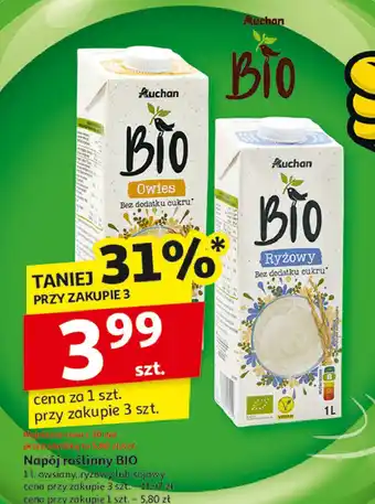 Auchan Napój ryżowy naturalny Auchan oferta