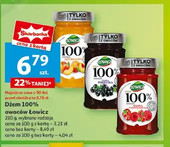 Auchan Dżem truskawkowy Łowicz 100 % z owoców oferta