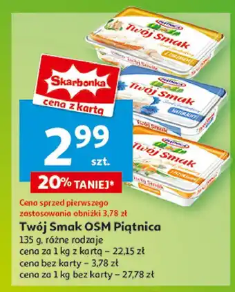 Auchan Serek śmietankowy z chrzanem Piątnica twój smak oferta