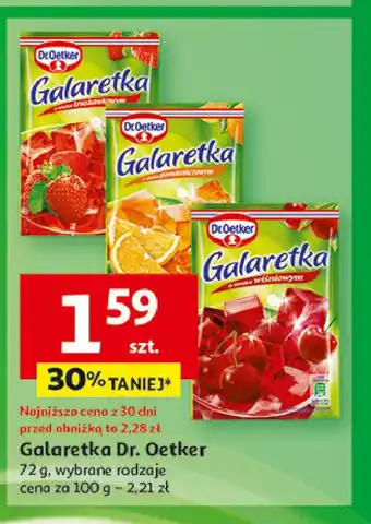 Auchan Galaretka wiśniowa Dr. oetker oferta