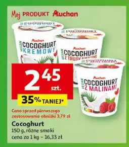 Auchan Cocoghurt truskawkowy Auchan różnorodne (logo czerwone) oferta