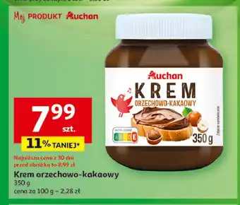 Auchan Krem orzechowo kakaowy Auchan oferta