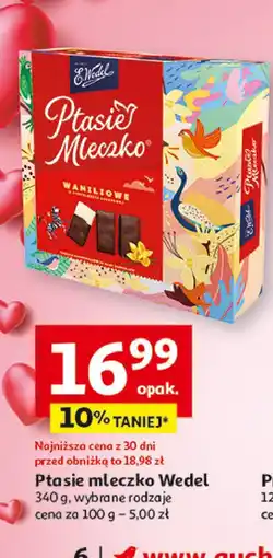 Auchan Czekoladki waniliowe E. wedel ptasie mleczko oferta